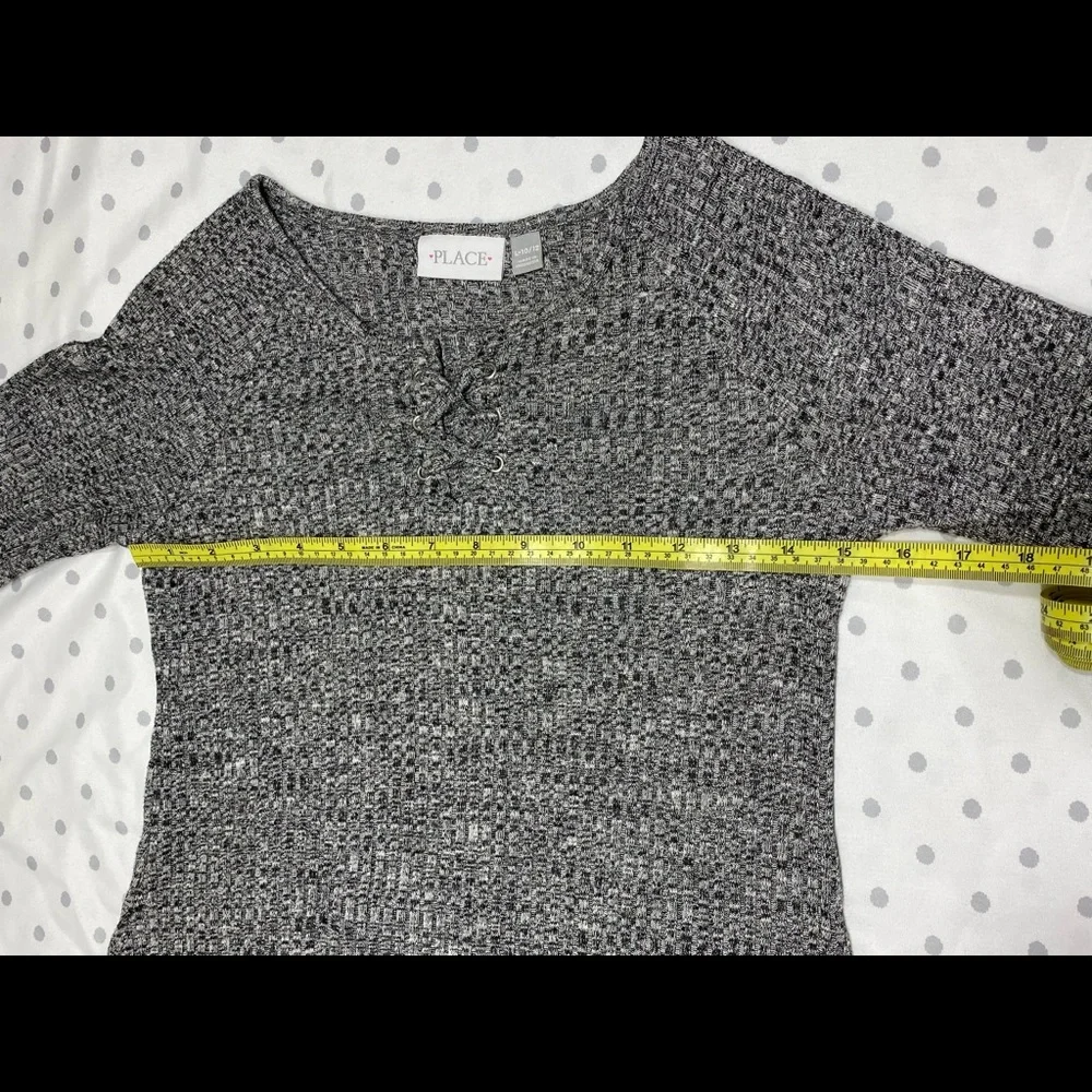 Children's Place Dress~Large 10-12~ Gray & Black‎